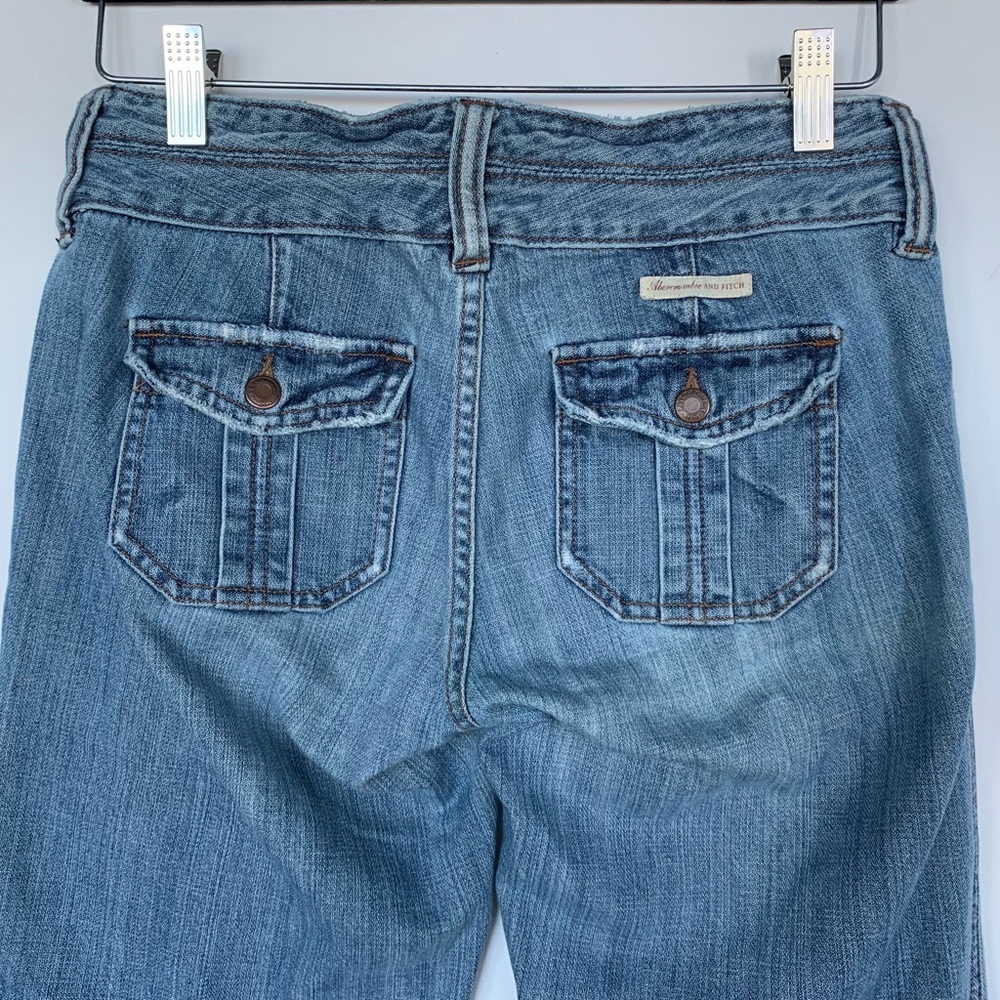 abercrombie jeans size 0 button pockets